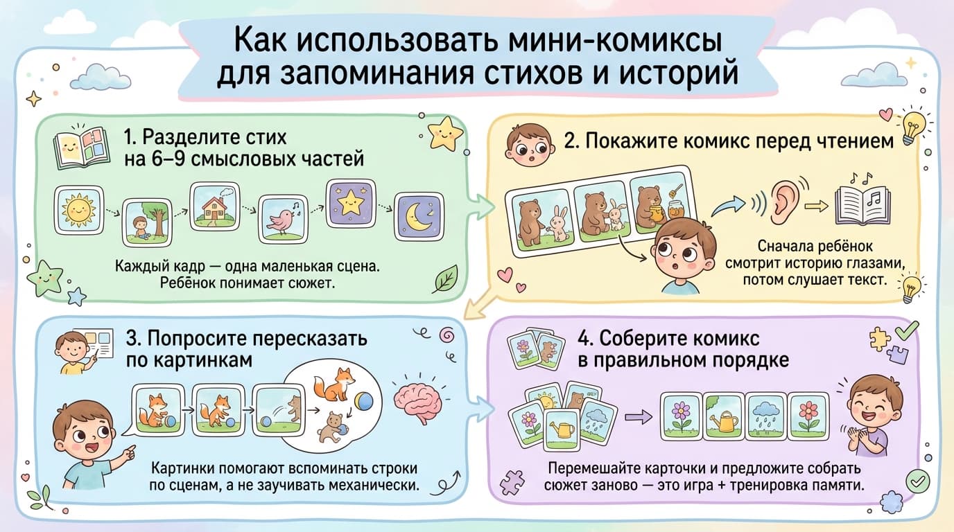 Мини-комиксы для стихов и историй