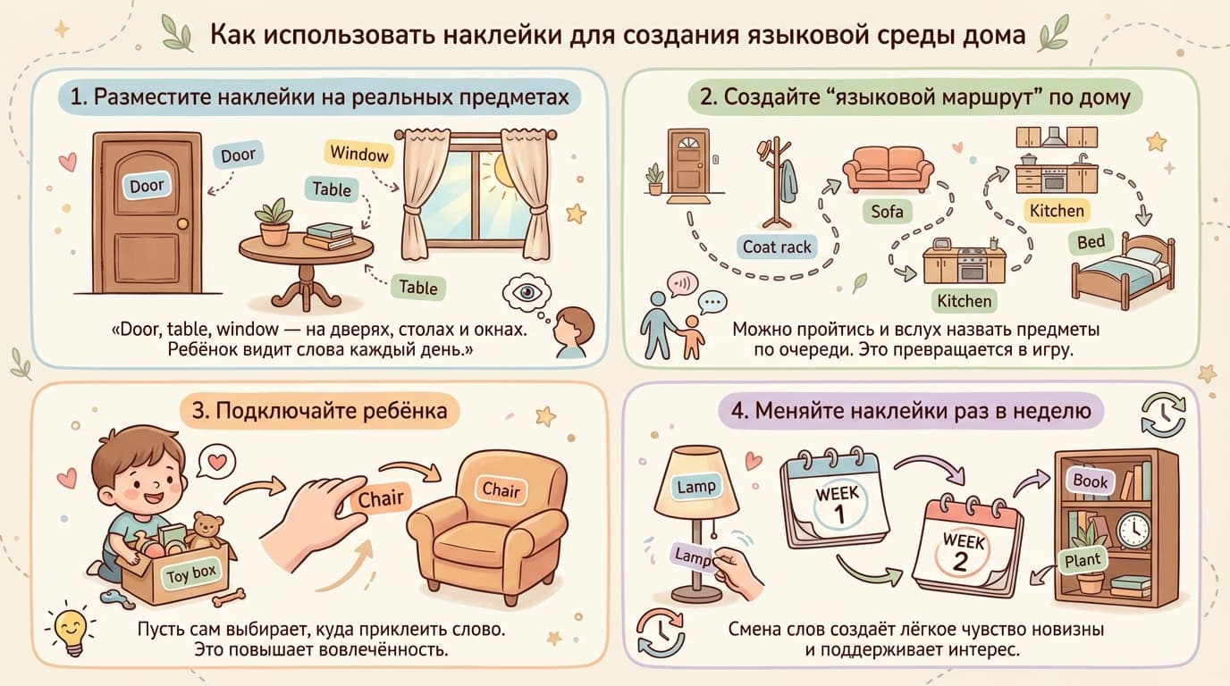 Наклейки для предметов дома