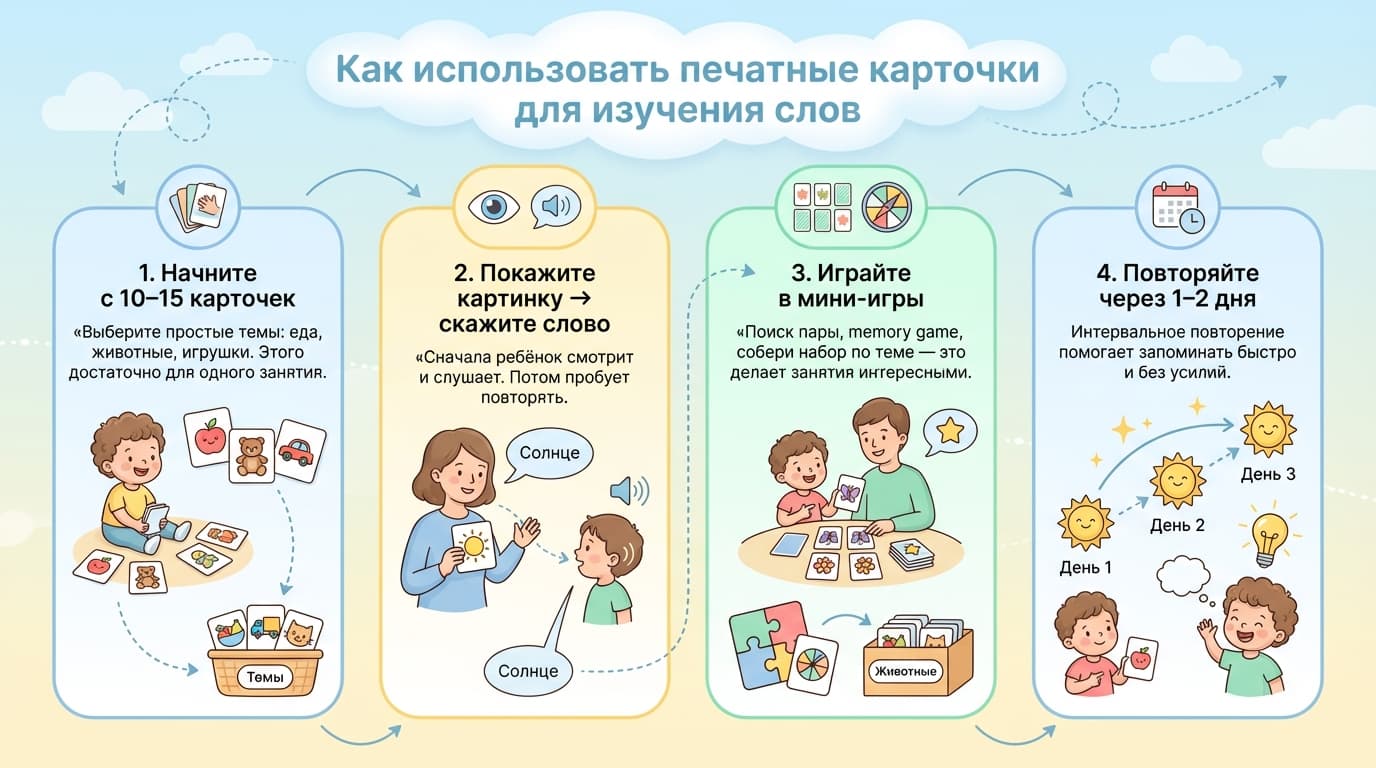 Карточки для изучения слов