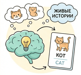 Визуальная память → быстрое запоминание